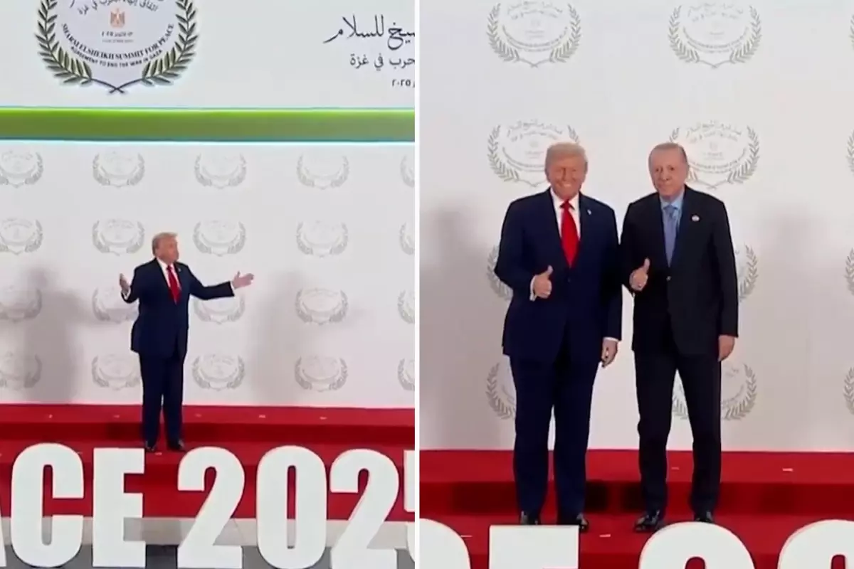 Mısır’da Gazze zirvesi başlıyor! Erdoğan, Trump ile aile fotoğrafında yan yana