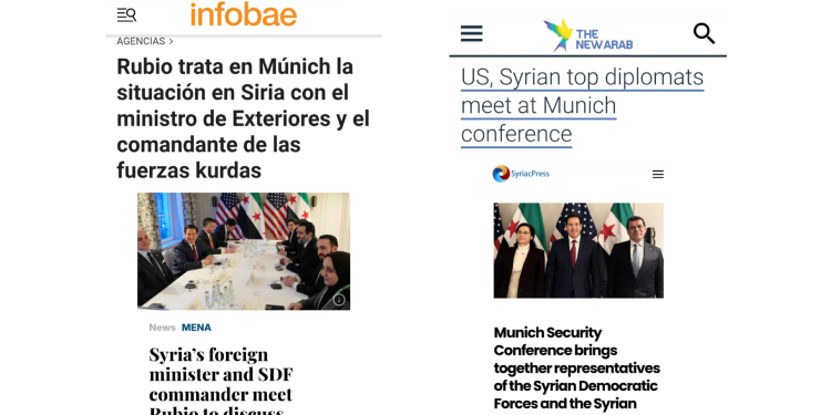 Mazlum Ebdî ve Îlham Ehmed’in Münih görüşmeleri dünya basınında – Politika Haber