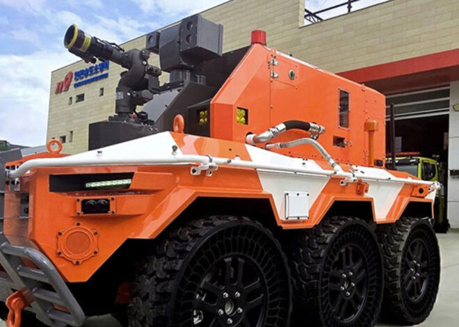 Hyundai, 800°C'ye dayanabilen insansız yangın söndürme robotunu tanıttı