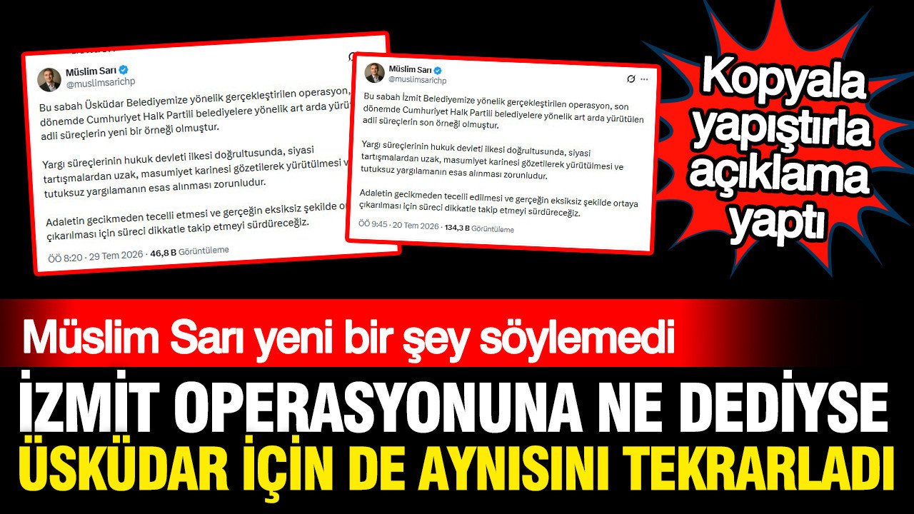 Kilicdaroglu yonetiminden uskudar operasyonuna kopyala yapistir tepki O4HDvI4G